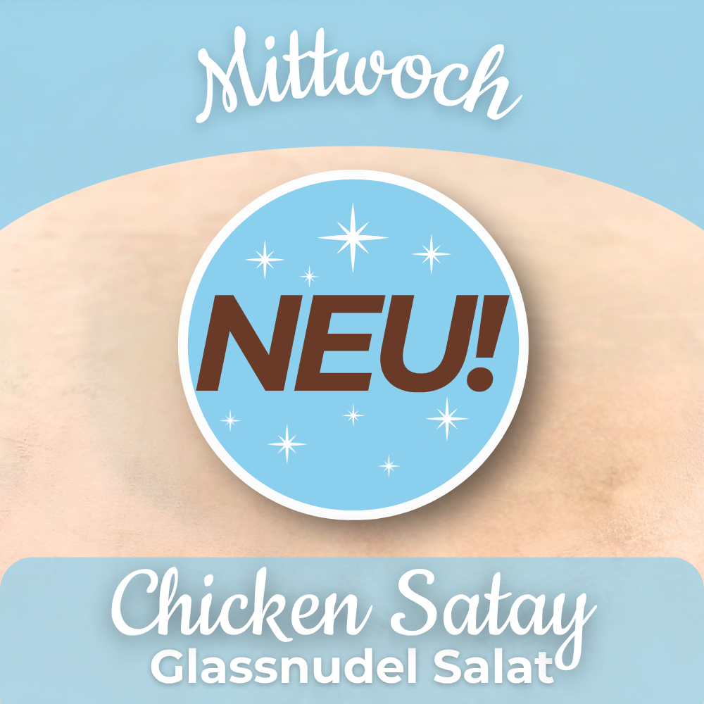 Lunch 09.09: Chicken Satay Glasnudel Salat