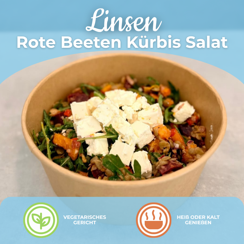 Montag 2.11: Linsen Rote Beeten Kürbis Salat