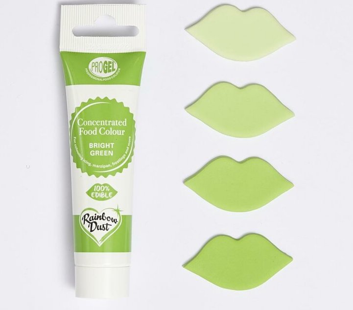 Rainbow Dust ProGel bright green 25 ml Gelfarbe Lebensmittelfarbe
