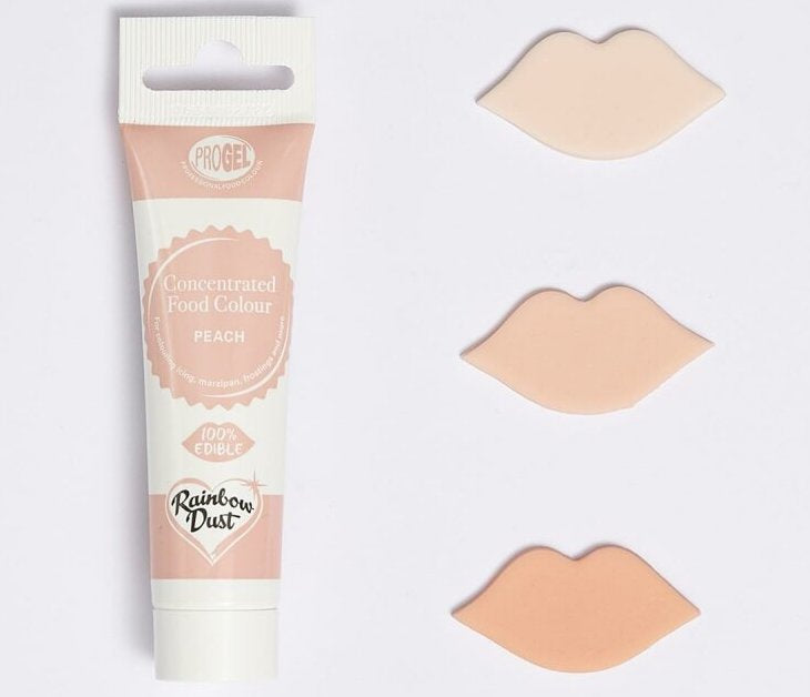 Rainbow Dust ProGel Peach 25 ml Gelfarbe Lebensmittelfarbe