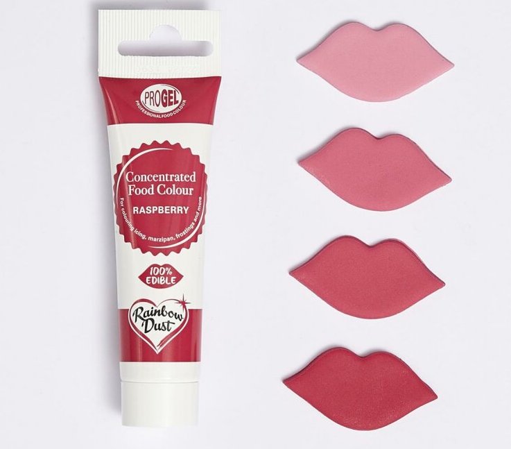 Rainbow Dust ProGel Raspberry 25 ml Gelfarbe Lebensmittelfarbe