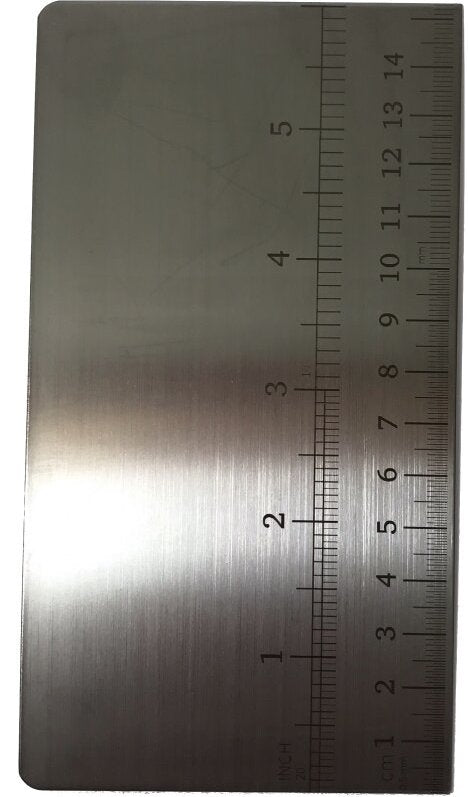 Teigschaber 15 cm Edelstahl mit Skalierung