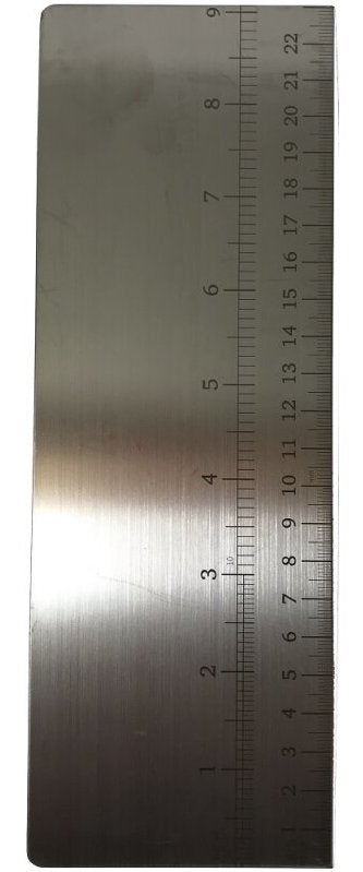 Teigschaber 25 cm Edelstahl mit Skalierung