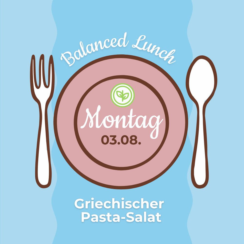 Lunch 03.08: Griechischer Pasta-Salat