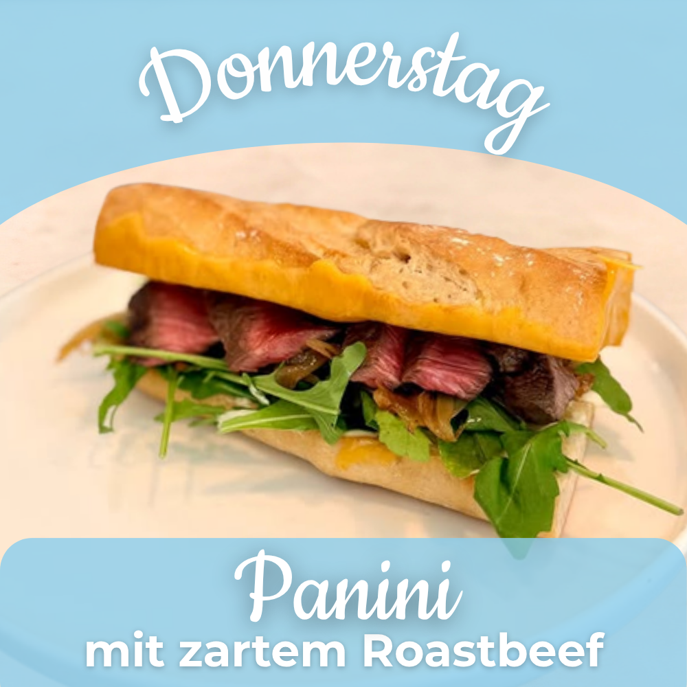 Lunch 17.09: Panini mit zartem Roastbeef