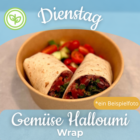 Lunch 20.10: Gemüse Halloumi Wrap