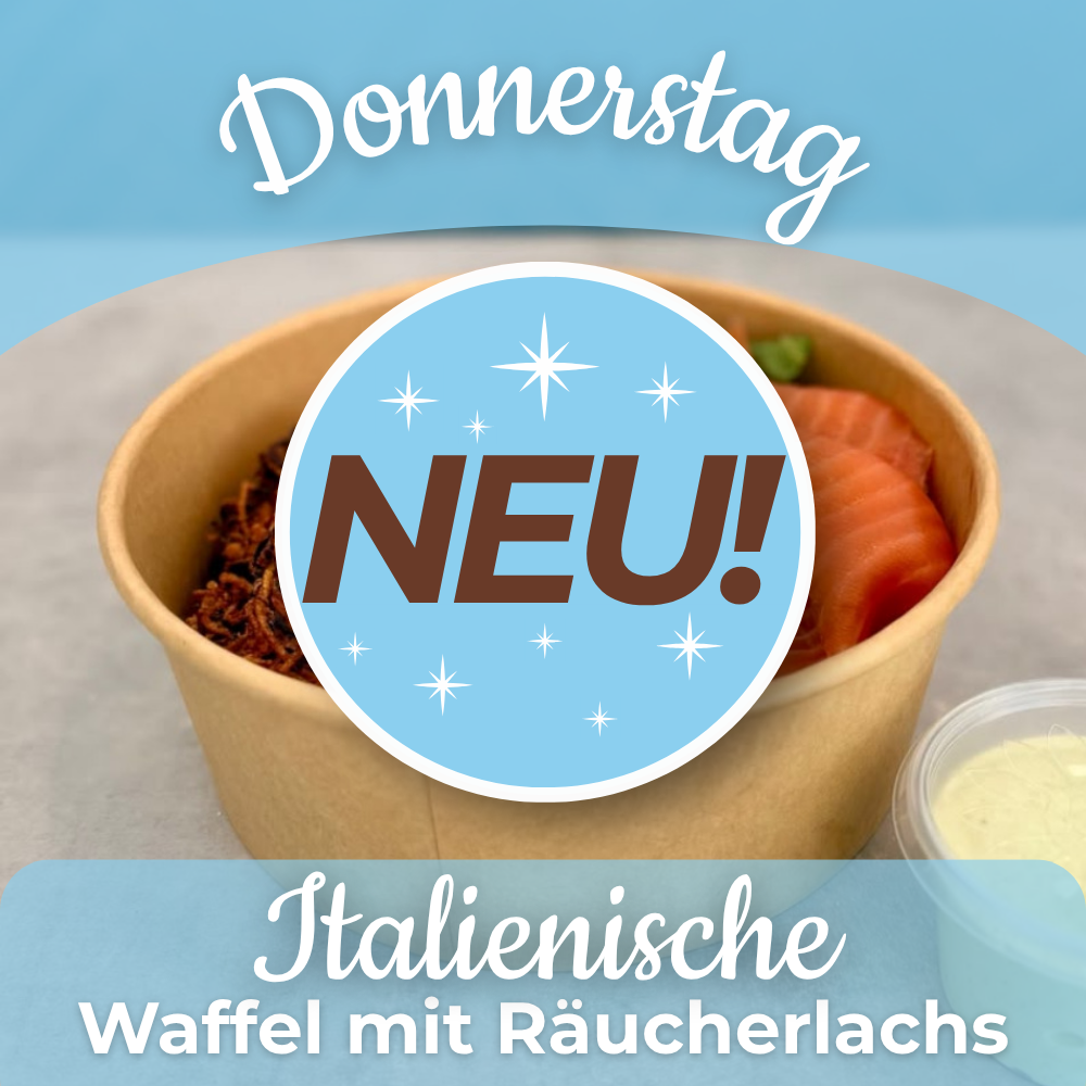 Lunch 29.10: Italienische Waffel mit Räucherlachs