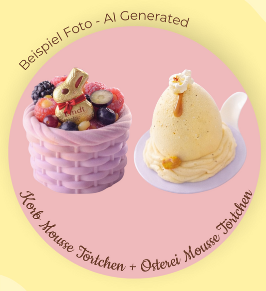 Osternest- und Osterei-Mousse