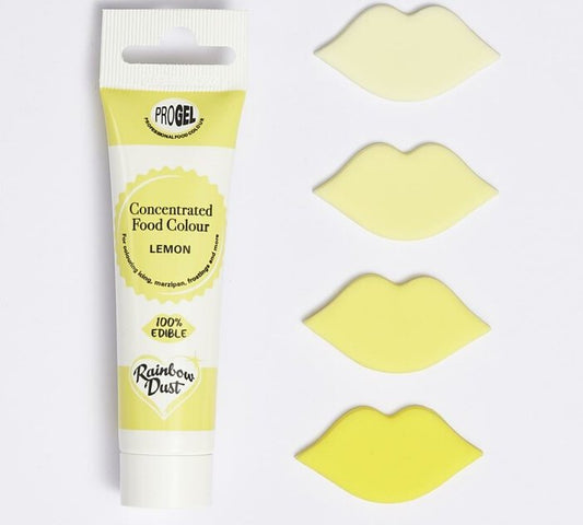 Rainbow Dust ProGel Lemon 25 ml Gelfarbe Lebensmittelfarbe